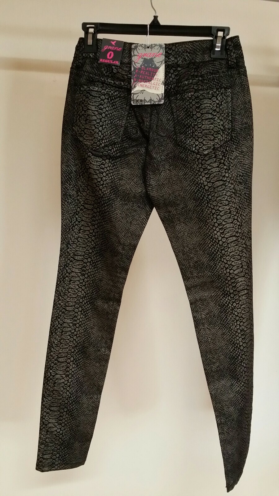 Black Snake print Skinny Jeans Junior's 